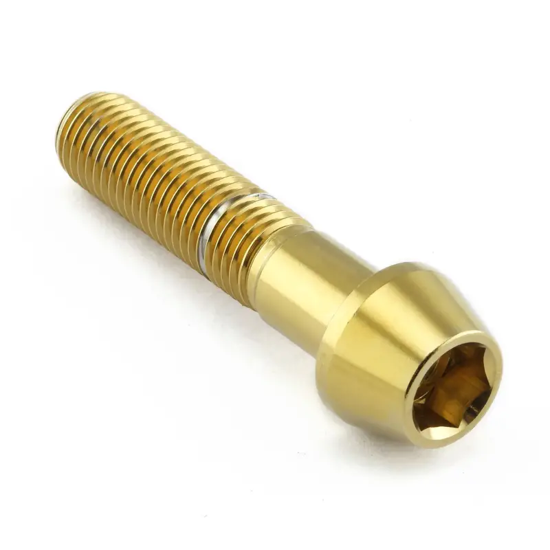 Pro-Bolt nerezový inbusový šroub s kónusovou hlavou se závitem M10 x 1,25 mm a délkou 45 mm, barva zlatá Omezená Nabídka