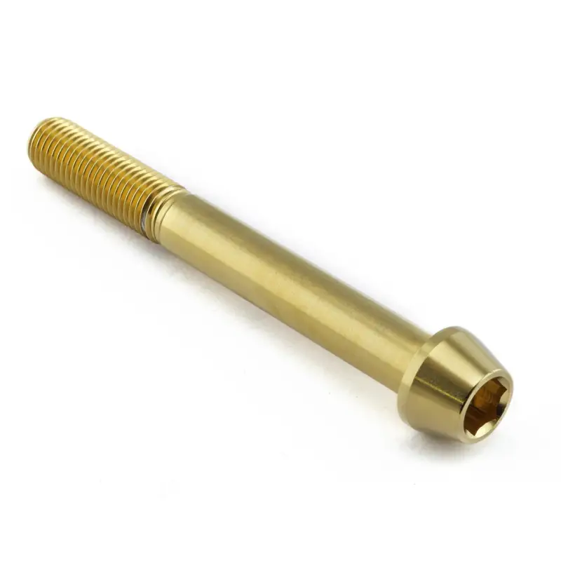 Pro-Bolt nerezový inbusový šroub s kónusovou hlavou se závitem M10 x 1,25 mm a délkou 85 mm, barva zlatá Cenová Bomba
