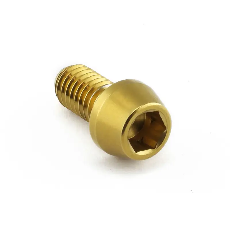 Výprodej Pro-Bolt nerezový inbusový šroub s kónusovou hlavou se závitem M6 x 1,00 mm a délkou 12 mm, barva zlatá