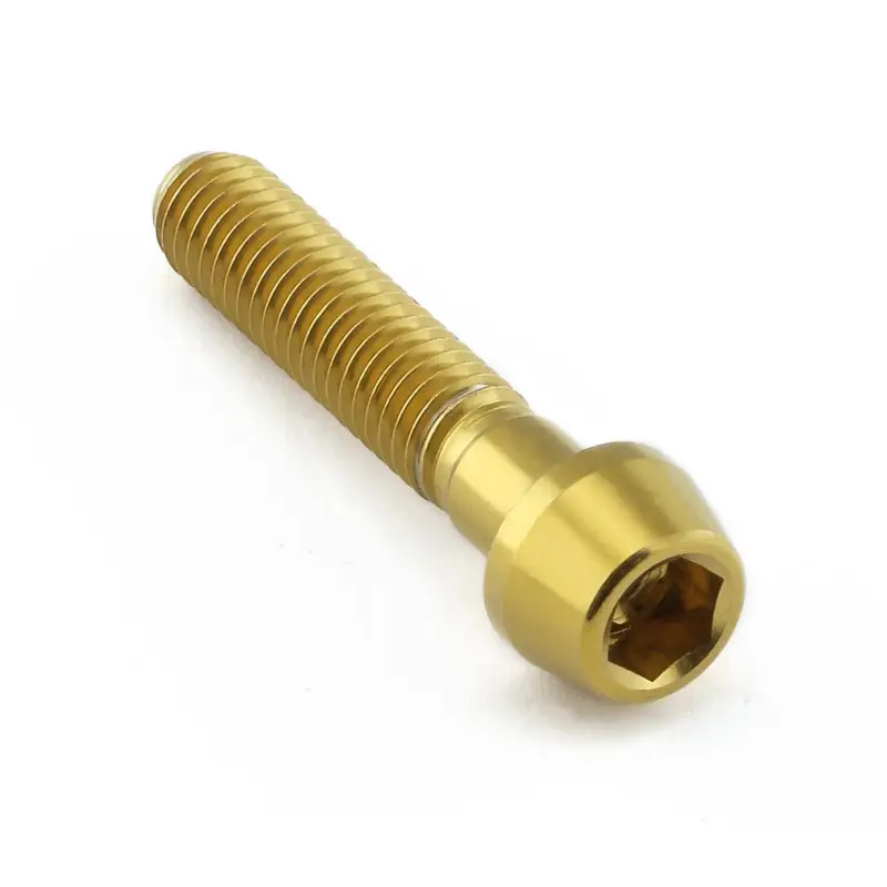 Kup Teď Pro-Bolt nerezový inbusový šroub s kónusovou hlavou se závitem M6 x 1,00 mm a délkou 30 mm, barva zlatá