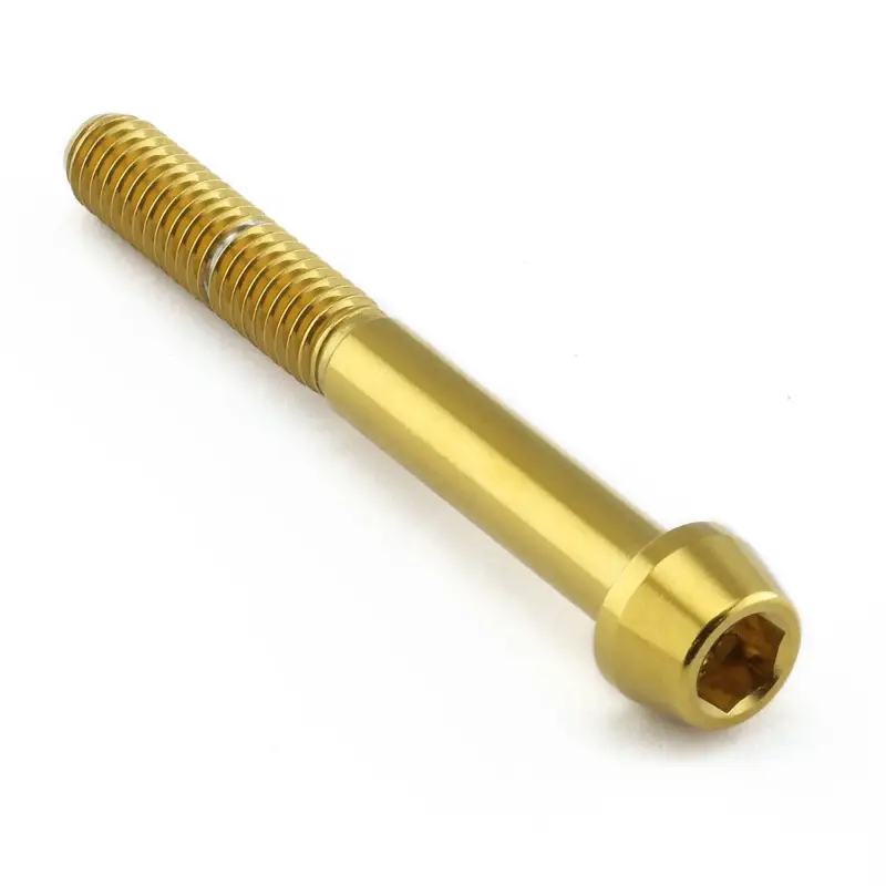 Pro-Bolt nerezový inbusový šroub s kónusovou hlavou se závitem M6 x 1,00 mm a délkou 50 mm, barva zlatá Levný