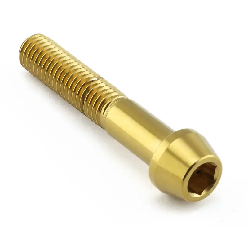 Speciální Cena Pro-Bolt nerezový inbusový šroub s kónusovou hlavou se závitem M8 x 1,25 mm a délkou 45 mm, barva zlatá
