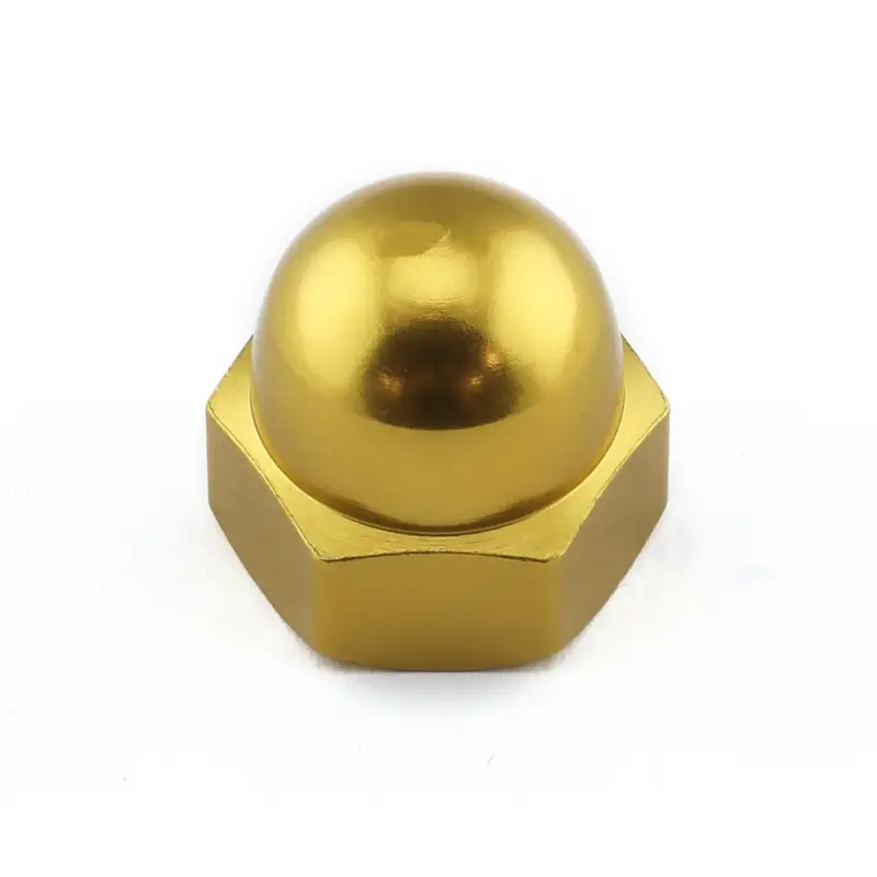 Sleva Pro-Bolt hliníková matka uzavřená matka se závitem M10 x 1,50 mm, barva zlatá