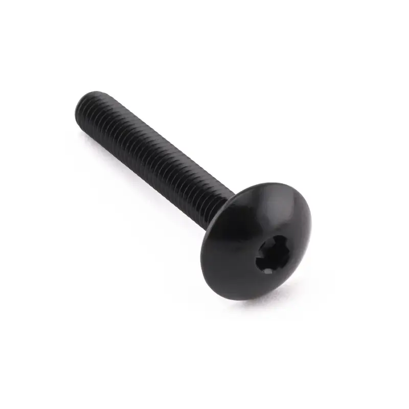Bezpečná Platba Pro-Bolt hliníkový inbusový šroub s vypouklou hlavou o průměru 16 mm se závitem M6 x 1,00 mm a délkou závitu 40 mm, barva černá