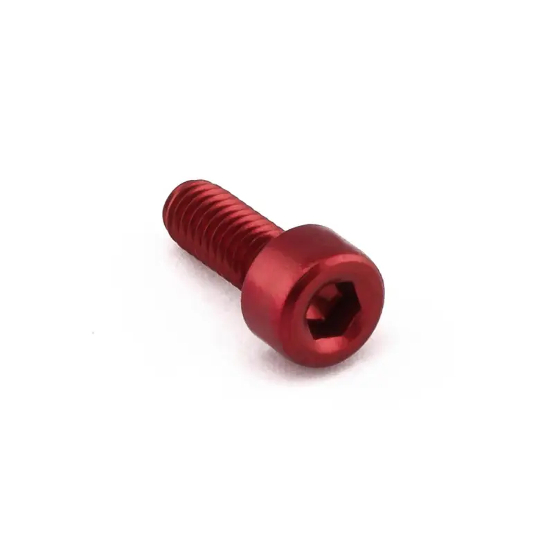 Pro-Bolt hliníkový inbusový šroub s válcovou hlavou se závitem M4 x 0,70 mm a délkou závitu 10 mm, barva červená Levný