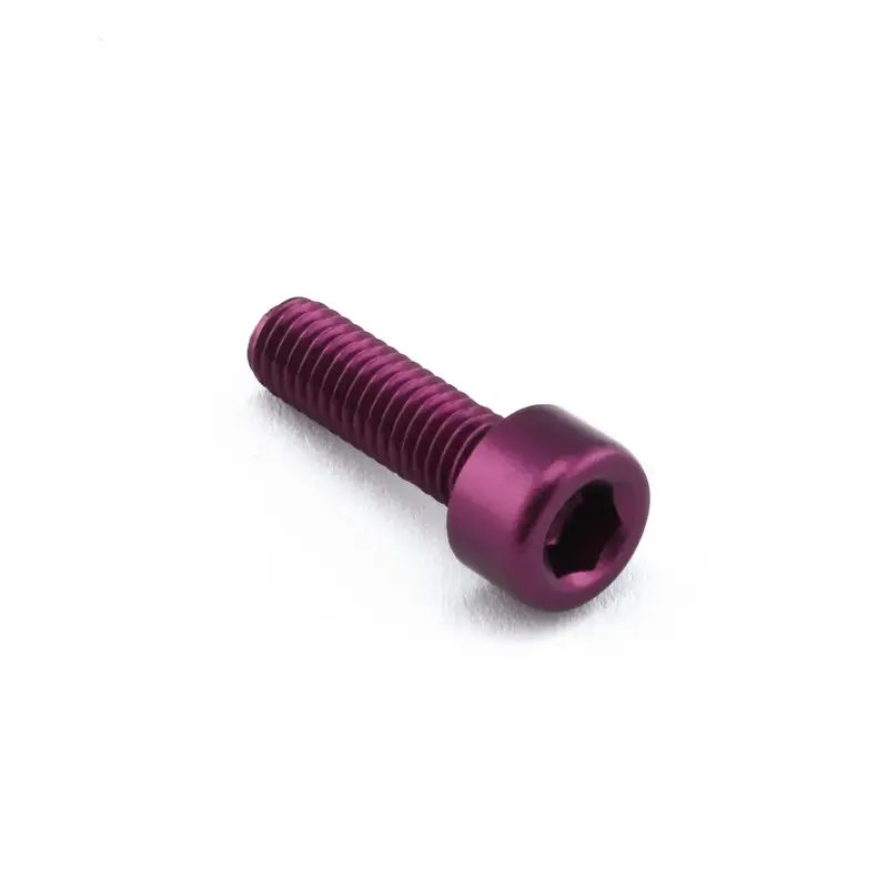 Sezónní Sleva Pro-Bolt hliníkový inbusový šroub s válcovou hlavou se závitem M5 x 0,80 mm a délkou závitu 16 mm, barva fialová