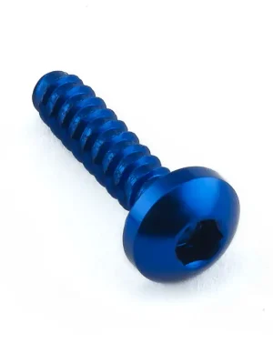 Akce Pro-Bolt hliníkový samořezný šroub se závitem M4 a délkou závitu 15 mm, barva modrá