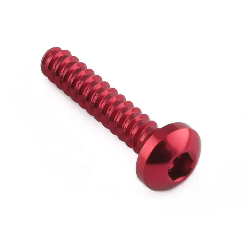 Pro-Bolt hliníkový samořezný šroub se závitem M4 a délkou závitu 20 mm, barva červená Levný