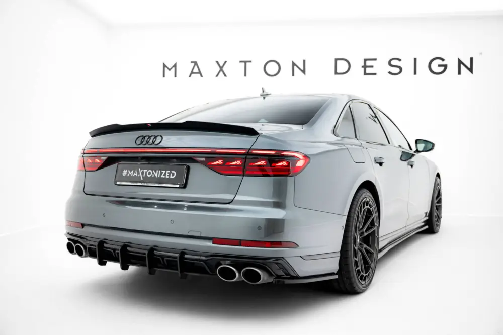 Dokud Zásoby Vydrží Maxton Design "Street Pro" difuzor zadního nárazníku pro Audi S8 D5 Facelift, plast ABS bez povrchové úpravy