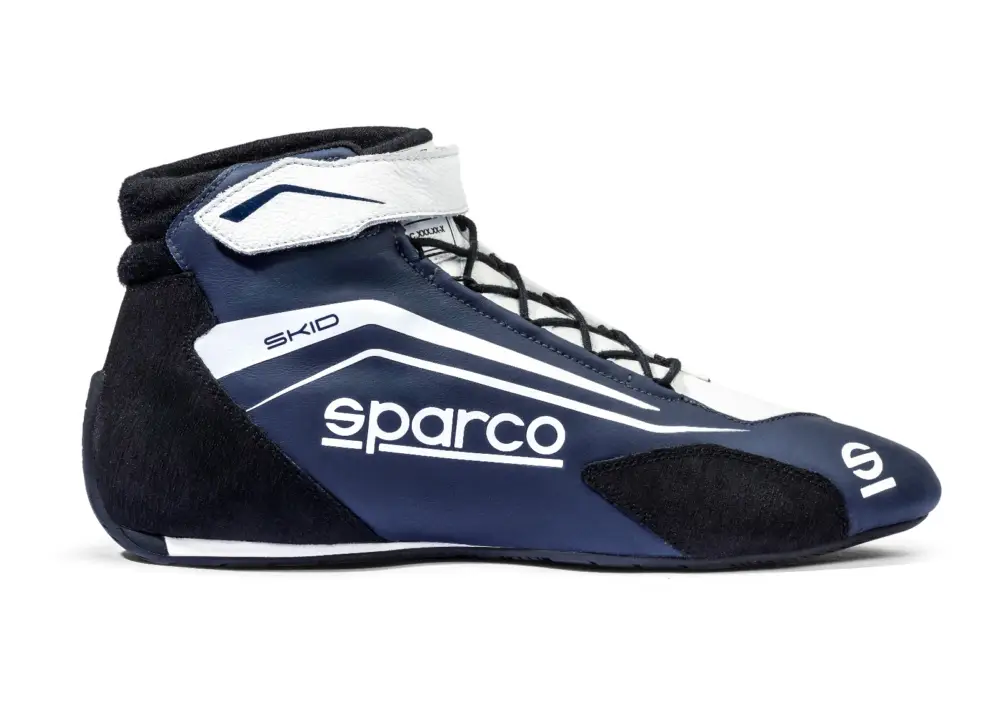 Závodní boty Sparco SKID, s homologací FIA, barva modro-bílá, velikost 38 Top Prodej