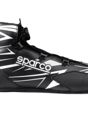 Akce Kartingové boty Sparco K-RAPID s otočným mechanismem zapínání, s homologací FIA, barva černo-bílá, velikost 45