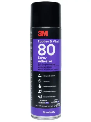Cenově Výhodný 3M™ sprejové lepidlo 500 ml, typ polychloroprenové 80 na gumu a vinyl, nažloutlé