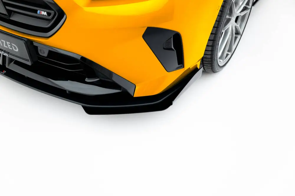 Vysoce Kvalitní Maxton Design rohové spoilery pod přední nárazník pro BMW řada 1 F70, plast ABS bez povrchové úpravy, M-Pack