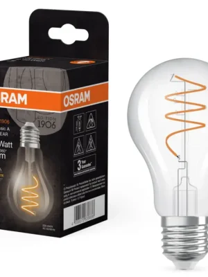 Ledvance čirá LED žárovka E27 3.4W VINTAGE CLASSIC A, teplá bílá Odeslání Ihned