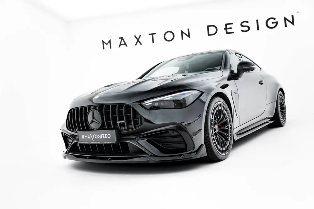 Vrácení Zdarma Maxton Design spoiler pod přední nárazník ver.2 pro Mercedes CLE C236 53 AMG, černý lesklý plast ABS