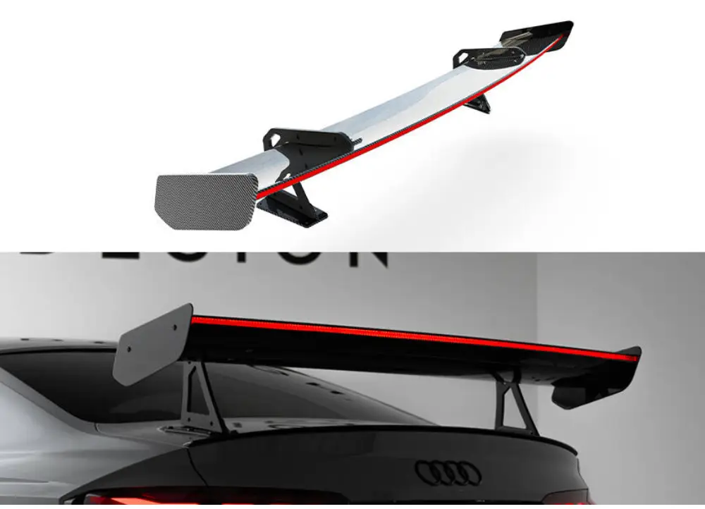 Nízká Cena Maxton Design zadní křídlo s horním uchycením (swan-neck) pro Audi RS5 F5, F5 FL, pravý karbon, Coupe