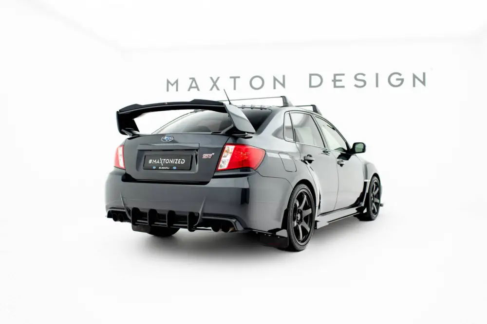 Maxton Design "Street Pro" difuzor zadního nárazníku pro Subaru Impreza WRX STi Mk3 Facelift, plast ABS bez povrchové úpravy, s červenou linkou Kup Teď