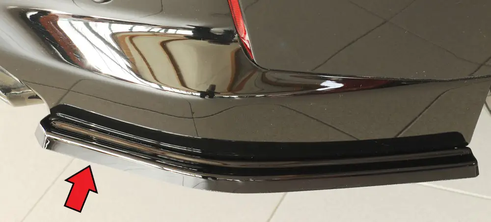 Výhodná Nabídka Rieger spoiler pod zadní nárazník na pravé straně pro BMW řada 2 G42 kupé r.v. 07/21-, plast ABS lakovaný do černé lesklé barvy, pouze pro M240i