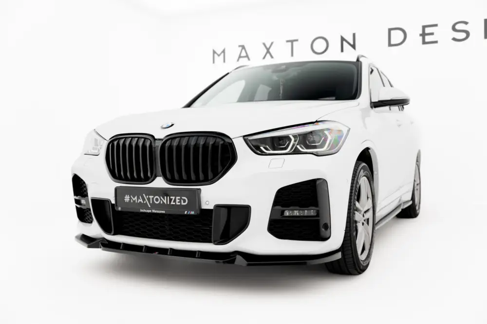 Maxton Design spoiler pod přední nárazník pro BMW X1 F48 Facelift /M-Pack, černý lesklý plast ABS Kup Teď