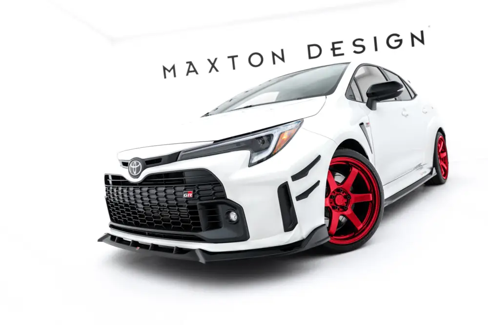 Maxton Design spoiler pod přední nárazník ver.2 pro Toyota GR Corolla Mk12, černý lesklý plast ABS Nakupujte Hned