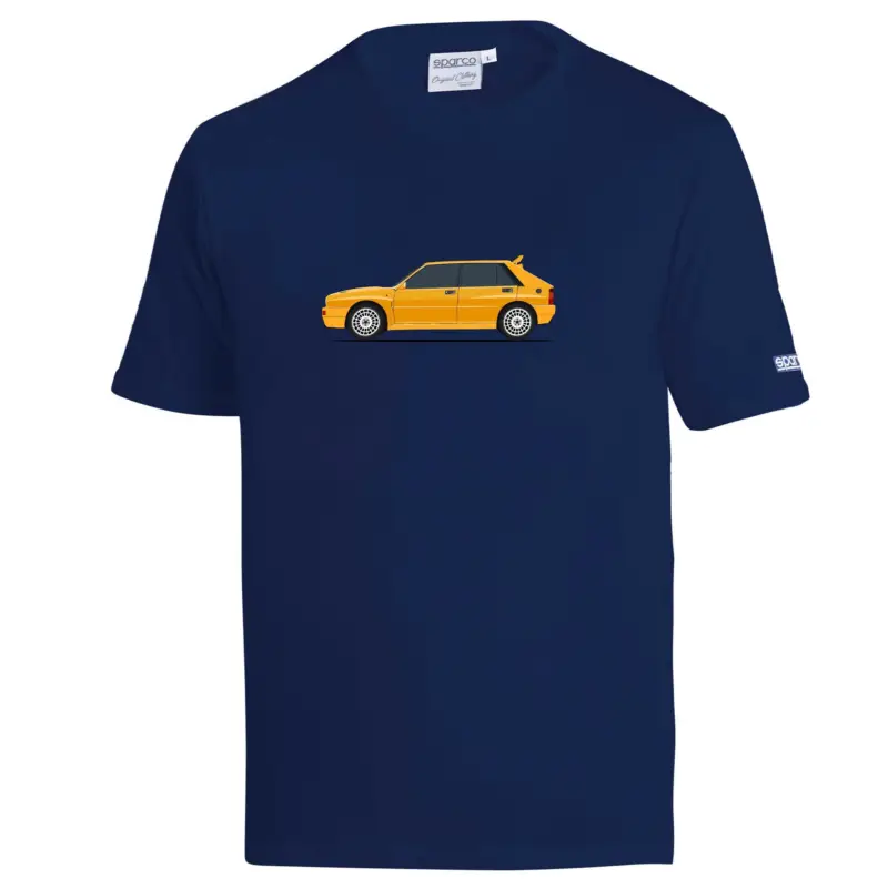 Sparco tričko LANCIA HF Delta Integrale, barva modrá, velikost L Rychlé Dodání