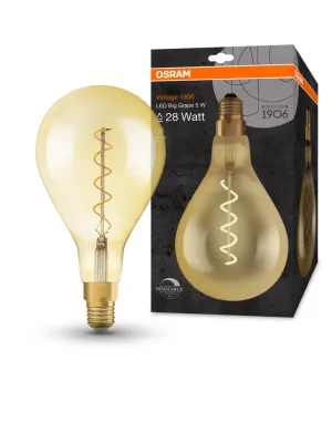 Aktuální Ledvance spirálovitá LED stmívatelná žárovka E27 4 W VINTAGE, teplá bílá