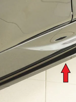Akční Nabídka Rieger spoiler pod boční práh mont. strana pravá pro Mini John Cooper Works convertible (F67), 02/25-, plast ABS lakovaný do černé lesklé barvy