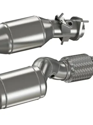 Koupit Online HJS downpipe 76 mm/70 mm včetně katalyzátorů 2x 200 cpsi pro BMW Alpina B3 typ G20-B, emisní norma Euro 6d, 3.0, 340/364 KW (S58 V30), Limousine/Touring
