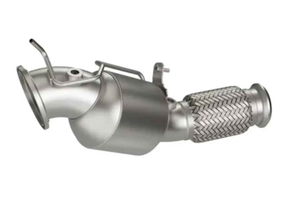 HJS downpipe 88,9 mm/76 mm včetně katalyzátoru 200 cpsi pro Toyota Supra typ JTSC, emisní norma Euro 6d / 6d-temp., 2.0, 190 kW (B48 B20B) Zlevněný