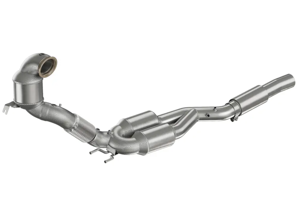 Nejprodávanější HJS downpipe 76 mm/70 mm včetně katalyzátoru a OPF pro Škoda Kodiaq RS typ NS, emisní norma Euro 6d, 4x4, 2.0, 180 kW (DNPA)