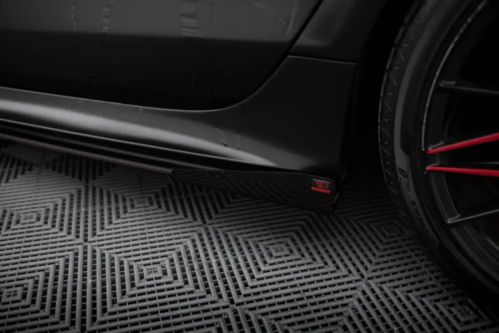 Maxton Design křidélka bočních difuzorů pro Audi A7 C7, plast ABS bez povrchové úpravy, RS7 look Originální