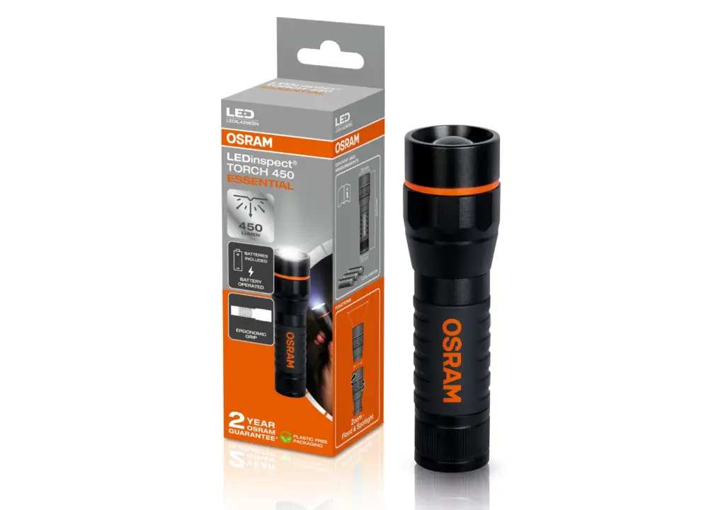 Koupit Online OSRAM LEDinspect TORCH 450 ESSENTIAL inspekční LED svítilna