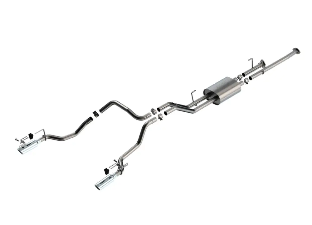 Nejlepší Cena Borla Cat-Back výfukový systém "ATAK" pro Toyota Tundra 4.6L / 5.7L V8 automat, 2WD/4WD r.v. 2014-2021, barva koncovek chromové