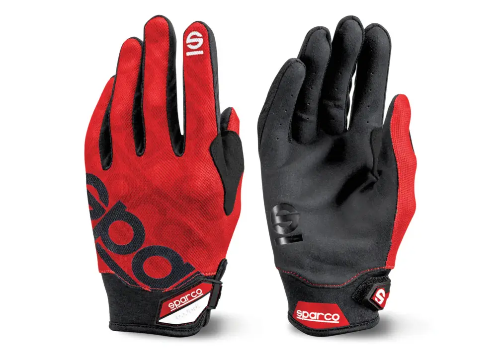 Rukavice pro mechaniky Sparco Meca-3, Barva červená, Velikost 11 Značkový