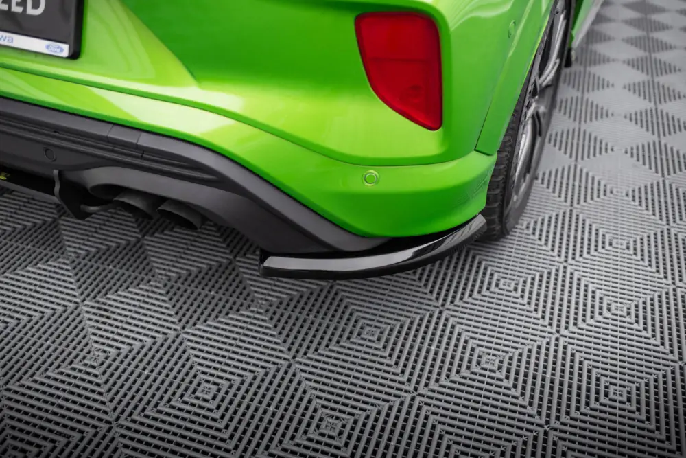 Expresní Doručení Maxton Design boční difuzory pod zadní nárazník pro Ford Puma ST, černý lesklý plast ABS