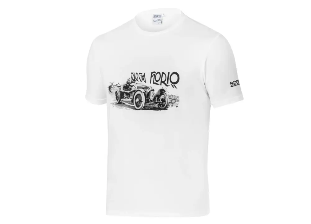 Nízká Cena Sparco tričko Targa Florio Design, barva bílá, velikost XXL