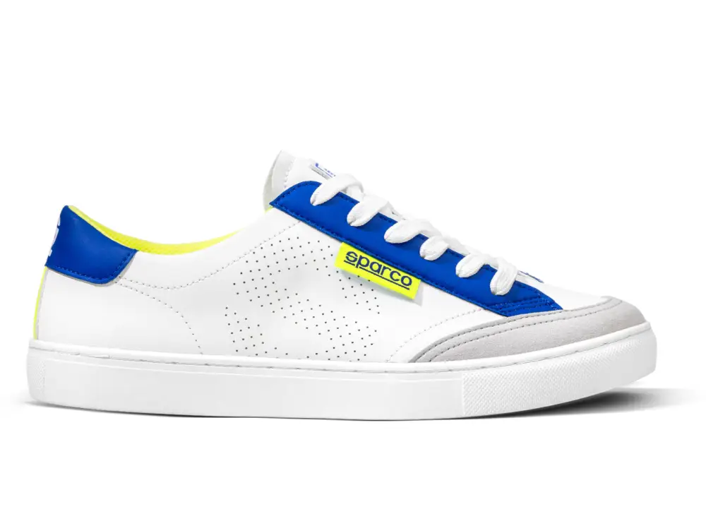 Volnočasové boty Sparco S-Time, barva bílo-modro-žlutá, velikost 39 Koupit Online