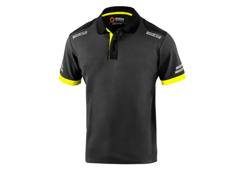Nejlepší Volba Sparco technické polo triko Toledo, barva šedo-žlutá, velikost XXL