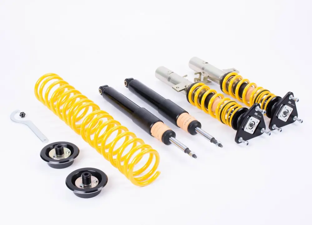 Výškově stavitelný podvozek ST Suspensions ST XTA, ST XTA, ST XTA se stavitelnou tuhostí a unibaly pro Ford Mustang Convertible 06/2023- max zatížení PN do 1100 kg, do 1107 kg, do 1115 kg Cenově Výhodný