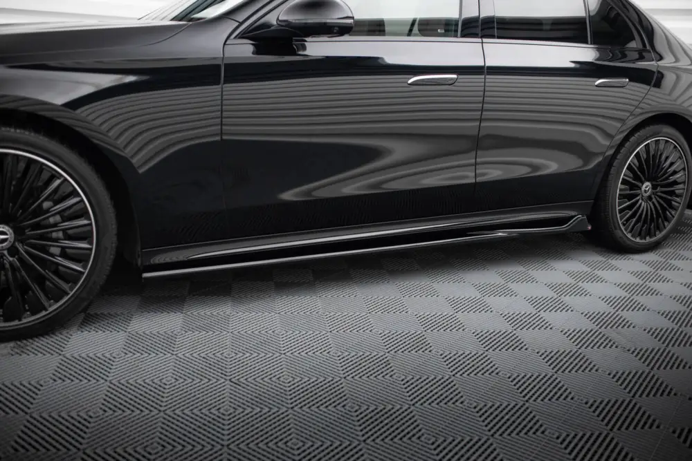 Maxton Design difuzory pod boční prahy pro Mercedes třída E W214/AMG-Line, černý lesklý plast ABS Koupit Online