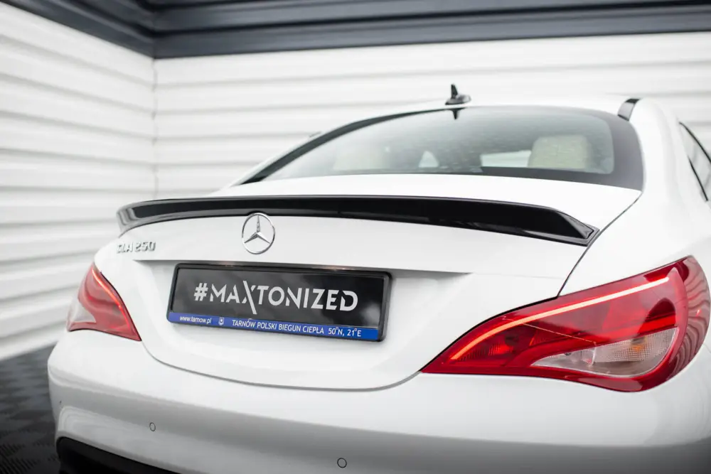 Objednat Nyní Maxton Design prodloužení spoileru 3d pro Mercedes CLA C 117 Facelift/Standard, černý lesklý plast ABS