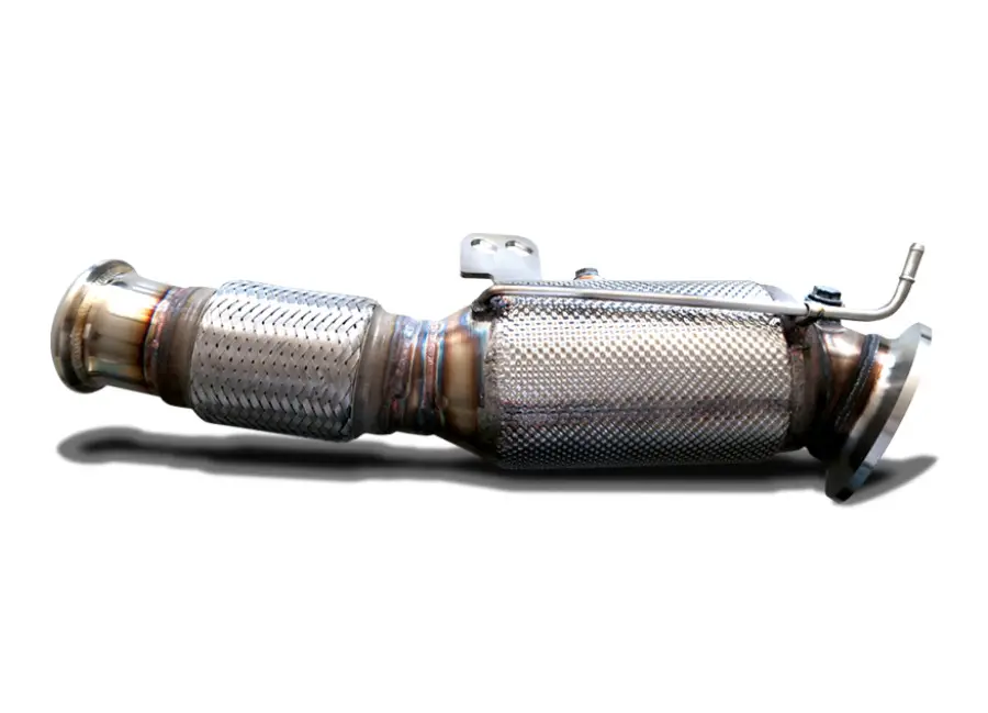 HJS downpipe 89/76 mm včetně katalyzátoru 300 cpsi pro Toyota Supra typ JTSC, emisní norma Euro 6d, 3.0, 250kw (B58 B30C) Nejlepší Volba