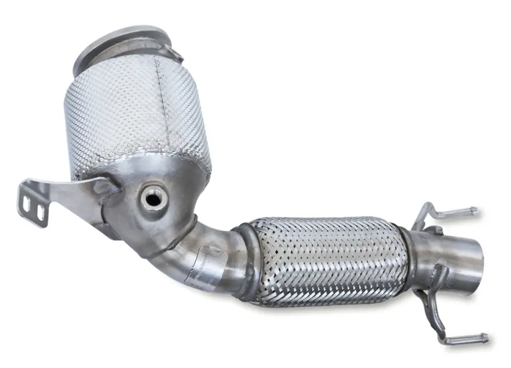 Hit Sezóny HJS downpipe 70 mm včetně katalyzátoru 200 cpsi pro BMW X2 typ F2x, emisní norma Euro 6d - OPF, M35i xDrive, 2.0, 225kw (B48A20E)
