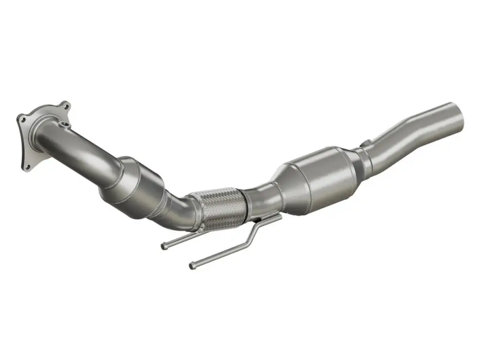 Odeslání Ihned HJS downpipe 70 mm včetně katalyzátoru 200 cpsi pro Volkswagen Jetta III typ 1KM, emisní norma Euro 5, 2.0, 147kw (CAWB)