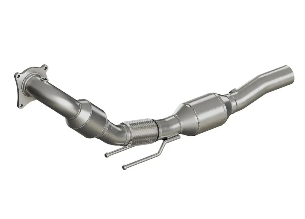Ověřený HJS downpipe 70 mm včetně katalyzátoru 200 cpsi pro Cupra Altea typ 5P, emisní norma Euro 5, 1.8/2.0, 118/155kw (CDAA, CCZB)