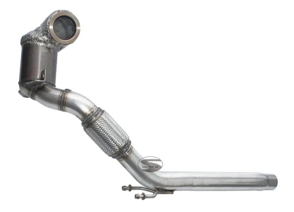 HJS downpipe 76 mm včetně katalyzátoru 200 cpsi pro Seat Leon III typ 5F, emisní norma Euro 6,vč. Cupra, 2.0, 195/206/213/221/228kw (CJXE, CJXA, CJXH, CJXC, CJXG) Hit Sezóny