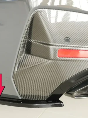 Expresní Doručení Rieger spoiler pod zadní nárazník na levé straně pro BMW řada 4 G26 gran coupe (5-dvéř.) r.v. 07/20-, plast ABS lakovaný do černé lesklé barvy