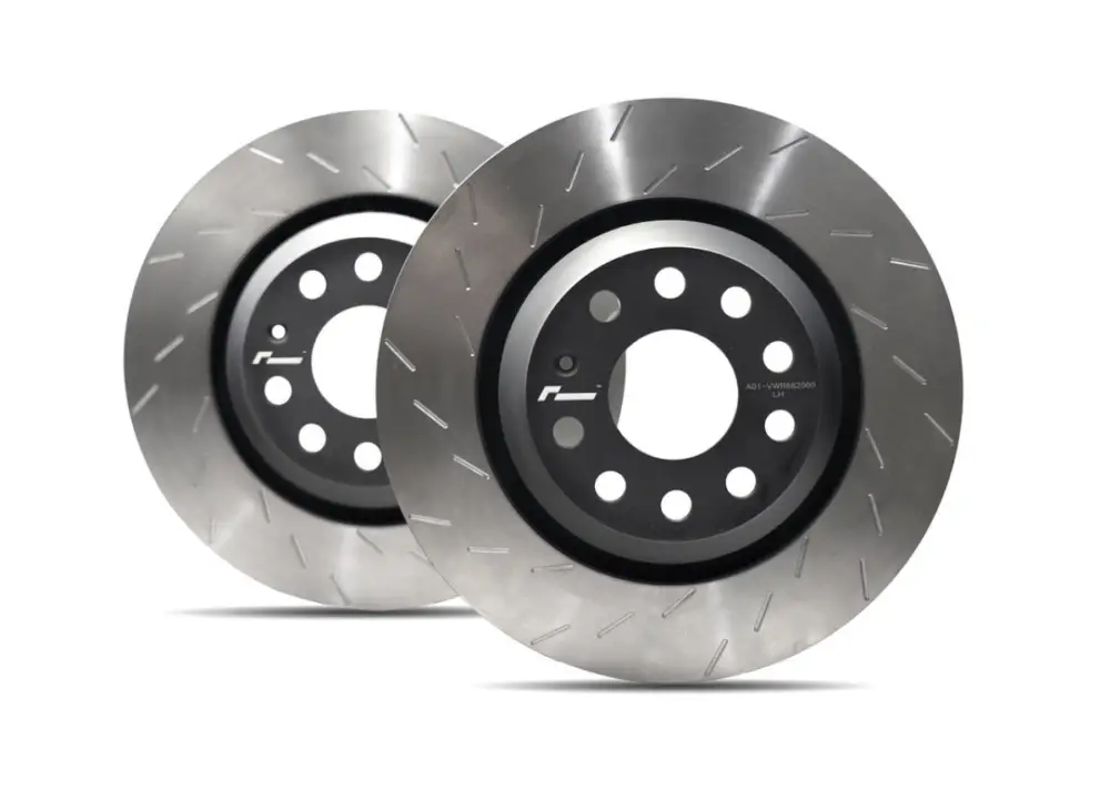 Ověřený Racingline Stage 2 zadní drážkované brzdové kotouče 310x22 mm pro Audi RS3 2.5 TFSI 8V.2 evo 2017-2020