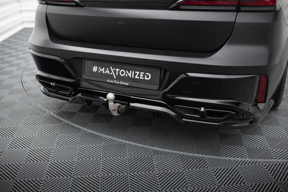 Maxton Design středový spoiler pod zadní nárazník s žebrováním pro BMW řada 7 G70 M760e, černý lesklý plast ABS Nakupujte Hned
