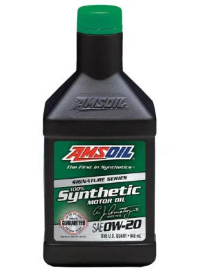 Plně syntetický motorový olej AMSOIL Signature Series 0W-20, objem 946 ml (1 quart) Cenově Výhodný